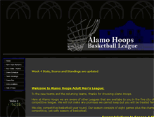 Tablet Screenshot of alamohoops.com